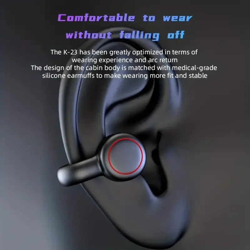 Wireless Esports Gaming Headset with Digital Display