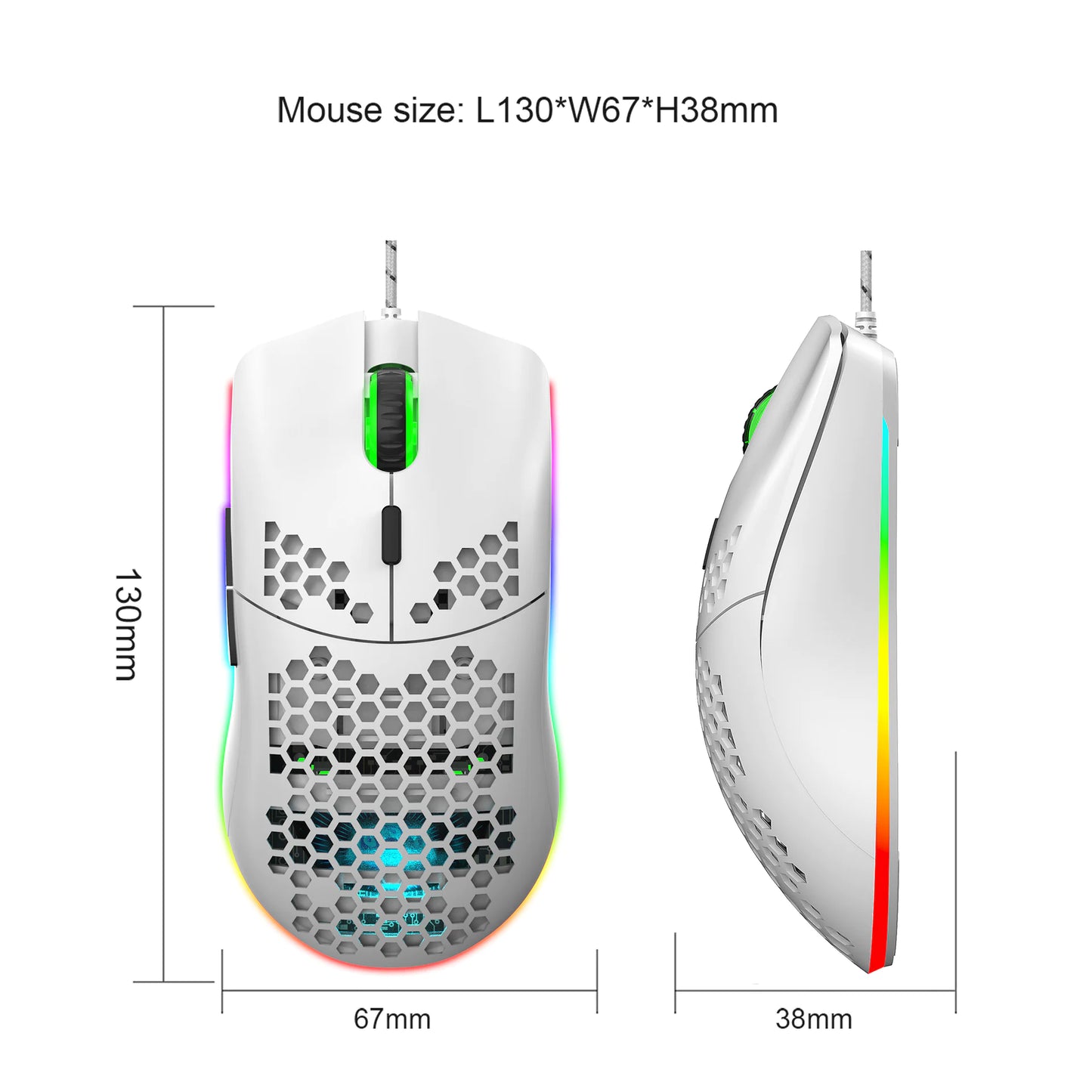 RGB Honeycomb Gaming Mouse