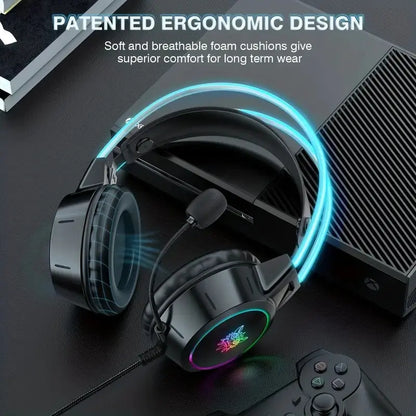X15 PRO Double-Head Gaming Headphones with RGB