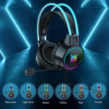 X15 PRO Double-Head Gaming Headphones with RGB