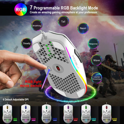 RGB Honeycomb Gaming Mouse