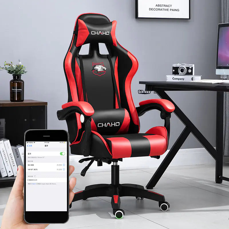Ergonomic Gaming Office Chair with Adjustable Recline