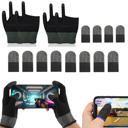 2pcs Ultra-Thin Breathable Touchscreen Game GlovesTouch Finger Gaming Glove Comfort Mobile Gaming Phone Gaming Gloves