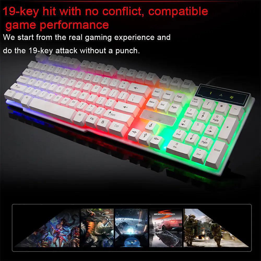 ReddyKai R260 RGB Backlit USB Wired Gaming Keyboard