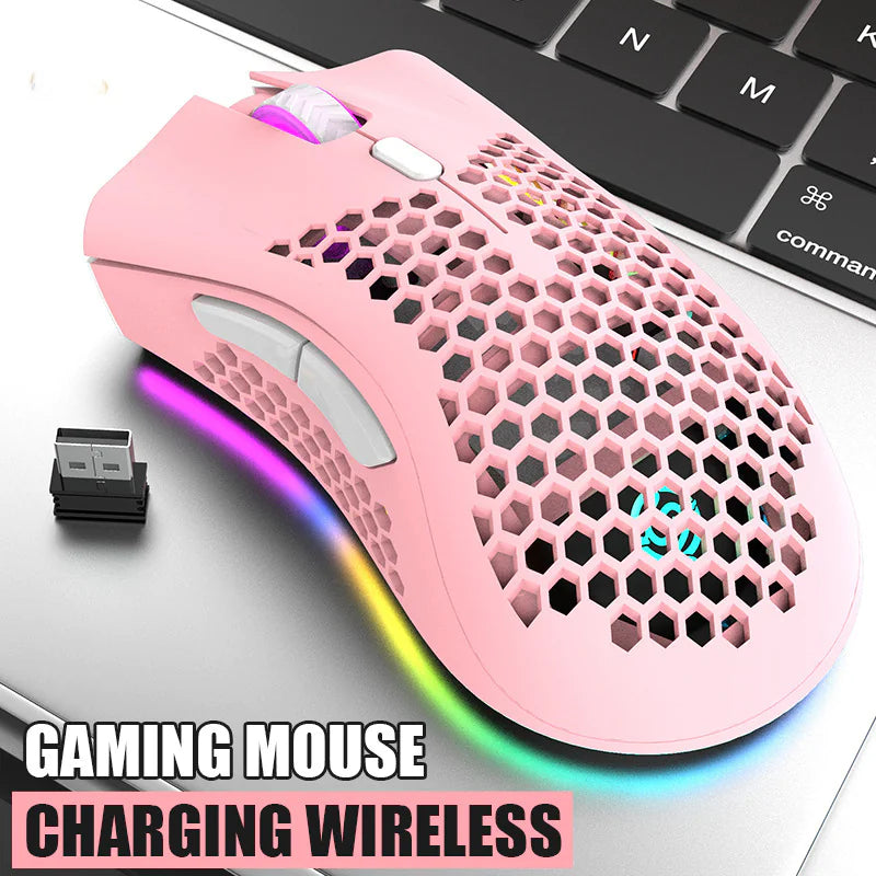 BM600 Wireless Gaming Mouse with Rechargeable Lighting