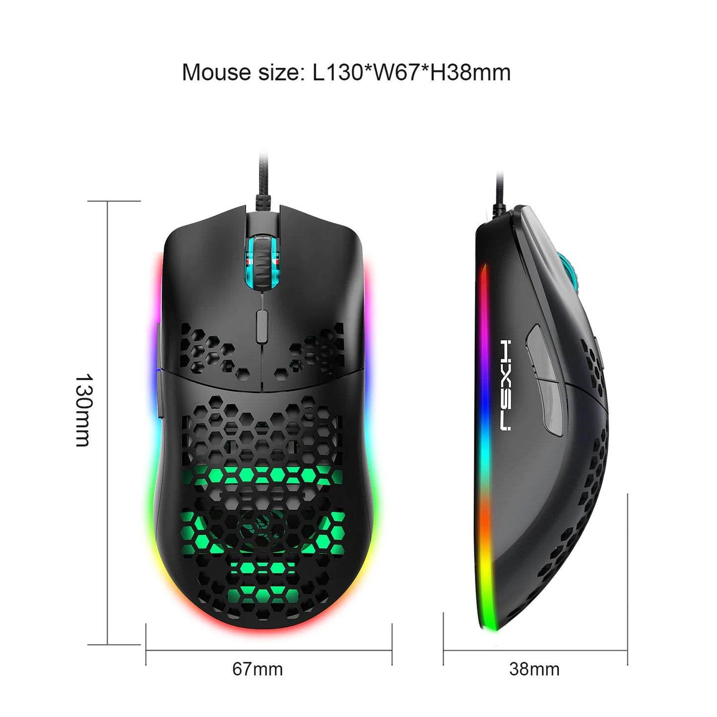 RGB Honeycomb Gaming Mouse
